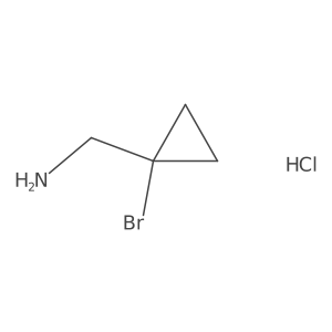 1-(1-Bromocyclopropyl)methanamine hydrochloride Structure
