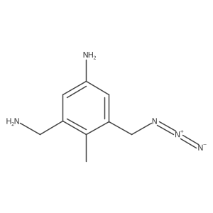 3-(Aminomethyl)-5-(azidomethyl)-4-methylaniline结构式