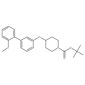 4-[[4-(2-Methoxyphenyl)-2-pyridinyl]oxy]-1-piperidinecarboxylic acid 1,1-dimethylethyl ester结构式