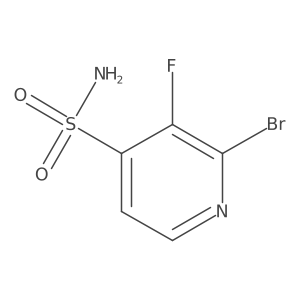 2-Bromo-3-fluoropyridine-4-sulfonamide Structure
