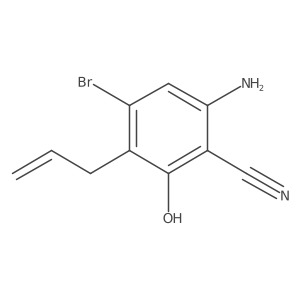 6-Amino-4-bromo-2-hydroxy-3-(2-propen-1-yl)benzonitrile Structure
