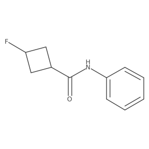 (1r,3r)-3-fluoro-N-phenylcyclobutane-1-carboxamide结构式