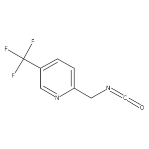 2-(Isocyanatomethyl)-5-(trifluoromethyl)pyridine Structure