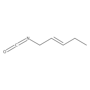 1-Isocyanatopent-2-ene结构式