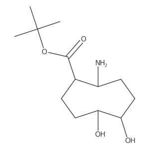 Tert-butyl 2-amino-5,6-dihydroxycyclooctane-1-carboxylate Structure