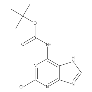 tert-butyl N-(2-chloro-7H-purin-6-yl)carbamate Structure