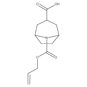 8-[(Prop-2-en-1-yloxy)carbonyl]-8-azabicyclo[3.2.1]octane-3-carboxylic acid结构式
