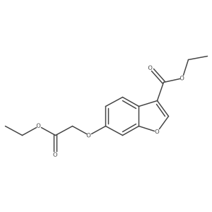 Ethyl 6-(2-ethoxy-2-oxoethoxy)-1-benzofuran-3-carboxylate结构式