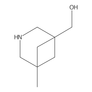 (5-Methyl-3-azabicyclo[3.1.1]heptan-1-yl)methanol Structure