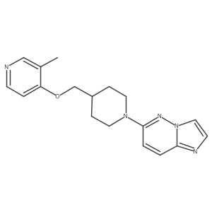 4-[(1-{Imidazo[1,2-b]pyridazin-6-yl}piperidin-4-yl)methoxy]-3-methylpyridine结构式