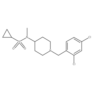 N-{1-[(2,4-dichlorophenyl)methyl]piperidin-4-yl}-N-methylcyclopropanesulfonamide Structure
