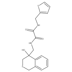 N'-[(4-hydroxy-3,4-dihydro-1H-2-benzothiopyran-4-yl)methyl]-N-[(thiophen-2-yl)methyl]ethanediamide Structure