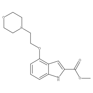 methyl 4-(2-morpholinoethoxy)-1H-indole-2-carboxylate Structure