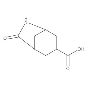 rac-(1R,3R,5R)-7-oxo-6-azabicyclo[3.2.1]octane-3-carboxylic acid结构式
