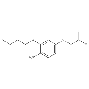 2-Butoxy-4-(2,2-difluoroethoxy)aniline结构式