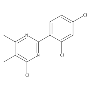 4-Chloro-2-(2,4-dichloro-phenyl)-5,6-dimethyl-pyrimidine结构式