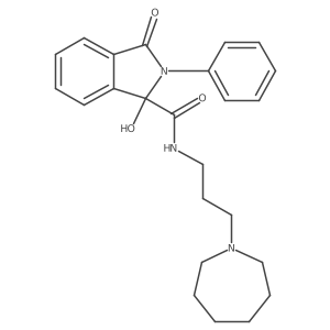 n-(3-Azepan-1-ylpropyl)-1-hydroxy-3-oxo-2-phenylisoindoline-1-carboxamide Structure
