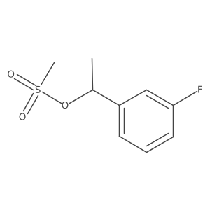 Methanesulfonic acid 1-(3-fluoro-phenyl)-ethyl ester Structure