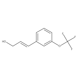 (E)-3-[3-(trifluoromethoxy)phenyl]prop-2-en-1-ol结构式