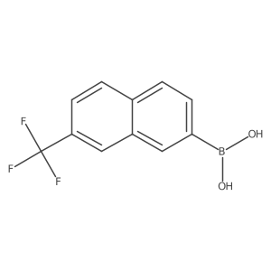 2-(Trifluoromethyl)naphthalene-7-boronic acid Structure