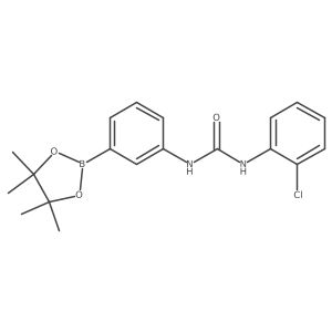 1-(2-Chlorophenyl)-3-(3-(4,5-dimethyl-1,3,2-dioxaborolan-2-yl)phenyl)urea结构式