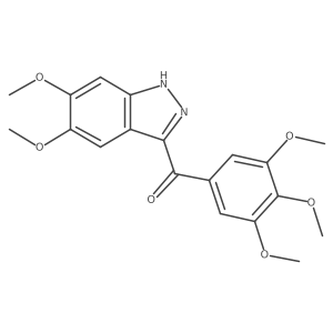 (5,6-dimethoxy-1H-indazol-3-yl)-(3,4,5-trimethoxyphenyl)methanone结构式