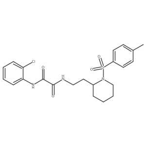 N1-(2-chlorophenyl)-N2-(2-(1-tosylpiperidin-2-yl)ethyl)oxalamide Structure