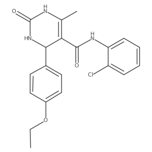 N-(2-chlorophenyl)-4-(4-ethoxyphenyl)-6-methyl-2-oxo-1,2,3,4-tetrahydropyrimidine-5-carboxamide结构式