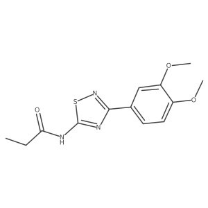 N-[3-(3,4-dimethoxyphenyl)-1,2,4-thiadiazol-5-yl]propanamide Structure