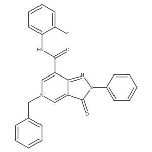 5-benzyl-N-(2-fluorophenyl)-3-oxo-2-phenyl-3,5-dihydro-2H-pyrazolo[4,3-c]pyridine-7-carboxamide结构式