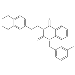 3-[2-(3,4-dimethoxyphenyl)ethyl]-1-[(3-methylphenyl)methyl]-1H,2H,3H,4H-pyrido[3,2-d]pyrimidine-2,4-dione Structure