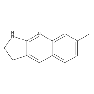 7-methyl-1H,2H,3H-pyrrolo[2,3-b]quinoline结构式