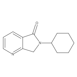 5h-Pyrrolo[3,4-b]pyridin-5-one,6-cyclohexyl-6,7-dihydro-结构式