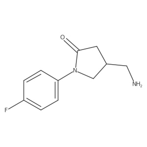 4-(Aminomethyl)-1-(4-fluorophenyl)pyrrolidin-2-one Structure