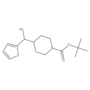 (1-Boc-4-piperidyl)(2-thienyl)methanol结构式