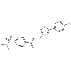 4-(N,N-dimethylsulfamoyl)-N-((5-(4-fluorophenyl)isoxazol-3-yl)methyl)benzamide Structure
