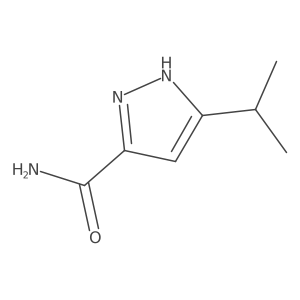 3-isopropyl-1H-pyrazole-5-carboxamide结构式