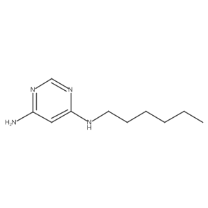 N4-hexylpyrimidine-4,6-diamine结构式
