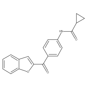 N-[4-(1-benzofuran-2-ylcarbonyl)phenyl]cyclopropanecarboxamide Structure