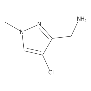 (4-Chloro-1-methylpyrazol-3-yl)methylamine Structure