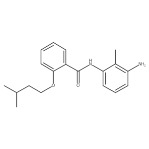 N-(3-Amino-2-methylphenyl)-2-(isopentyloxy)-benzamide结构式