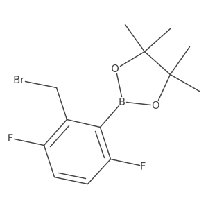 2-[2-(Bromomethyl)-3,6-difluorophenyl]-4,4,5,5-tetramethyl-1,3,2-dioxaborolane Structure