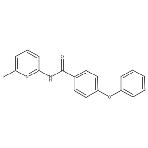 N-(6-methylpyridin-2-yl)-4-phenoxybenzamide结构式