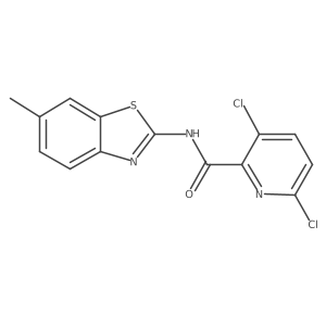 3,6-dichloro-N-(6-methyl-1,3-benzothiazol-2-yl)pyridine-2-carboxamide Structure
