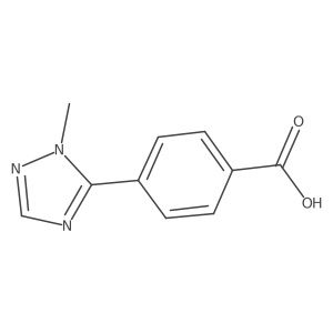 4-(1-methyl-1H-1,2,4-triazol-5-yl)benzoic acid Structure