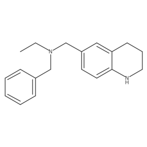 N-Ethyl-1,2,3,4-tetrahydro-N-(phenylmethyl)-6-quinolinemethanamine Structure