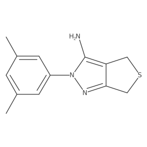 2-(3,5-dimethylphenyl)-2,6-dihydro-4H-thieno[3,4-c]pyrazol-3-amine Structure
