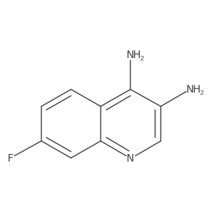 3,4-Diamino-7-fluoro-quinoline结构式