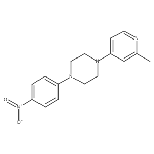Piperazine,1-(2-methyl-4-pyridinyl)-4-(4-nitrophenyl)-结构式