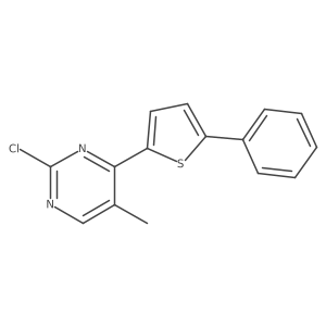 2-Chloro-5-methyl-4-(5-phenyl-thiophen-2-yl)-pyrimidine Structure